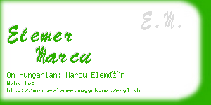elemer marcu business card